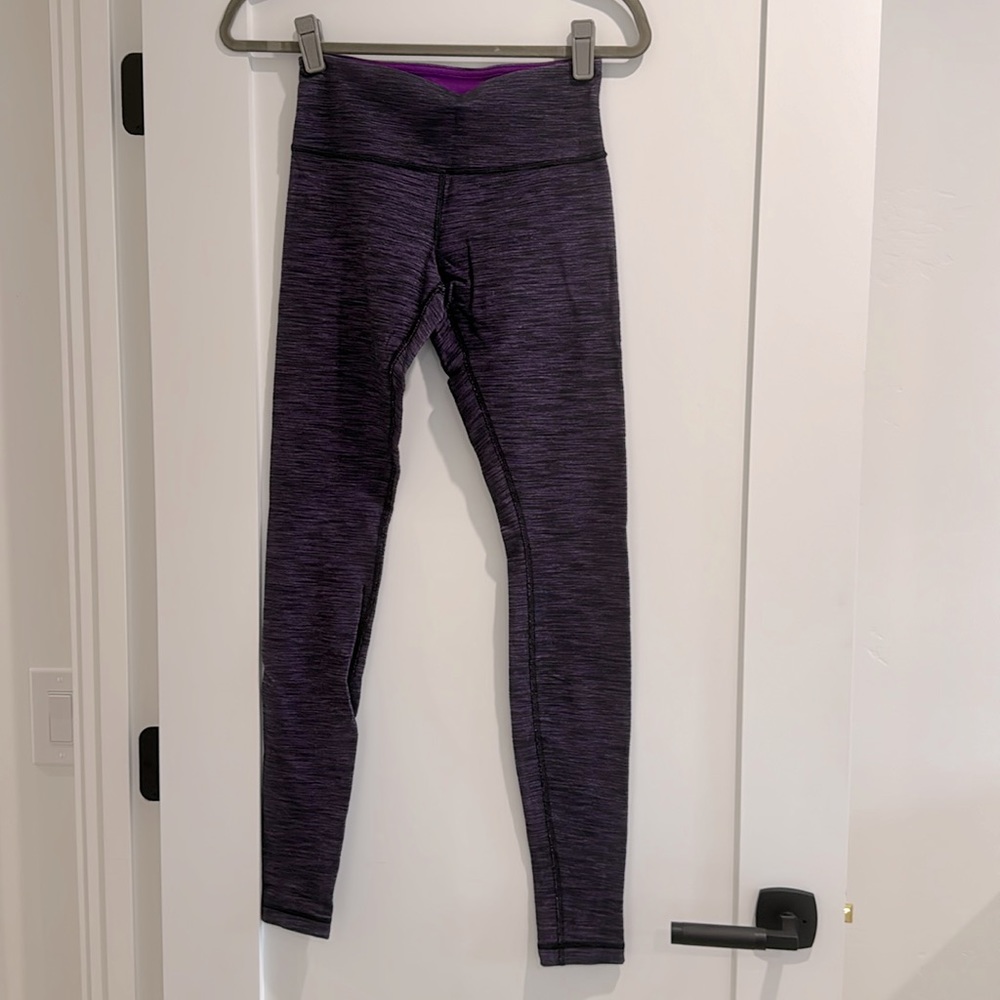 Lululemon Wunder Under - Purple Space Dye - size 4